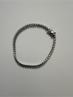 Sterling Silver CZ Tennis Bracelet